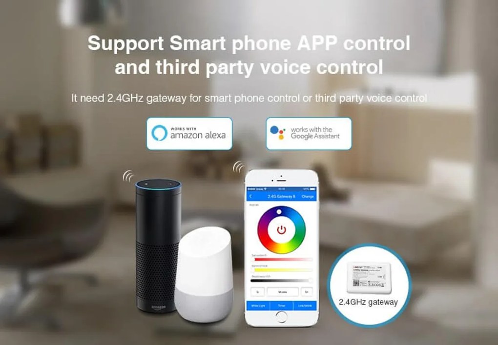 Faretto LED MR16 4W RGB+CCT Dimmerabile 12V dc Colore RGB+CCT