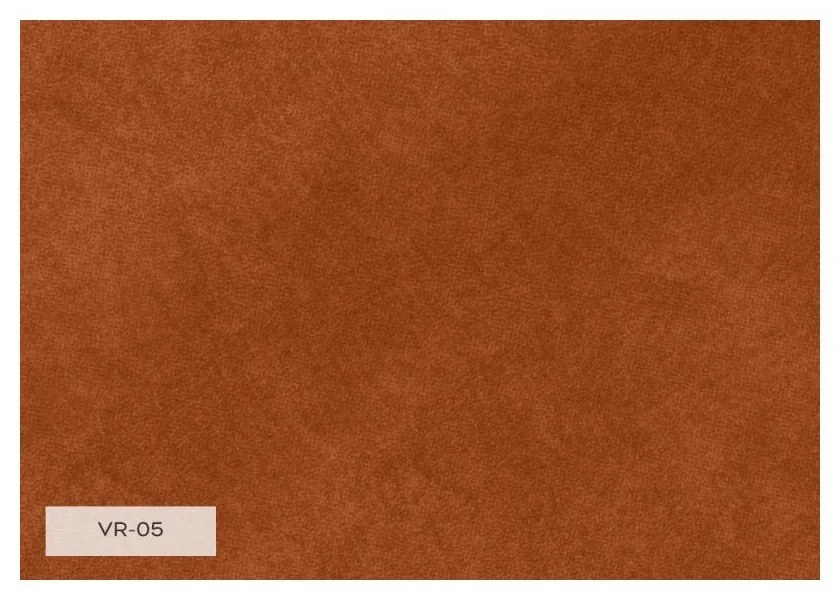 Divano letto in velluto color mattone 225 cm Charming Charlie - Miuform