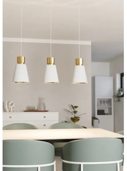Eglo 900377 - Lampadario a sospensione con filo AGLIENTINA 3xE27/40W/230V