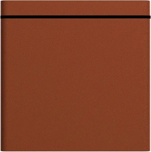Applique da soffitto Quadrata GU10 IP54 in Alluminio e Vetro - Corten
