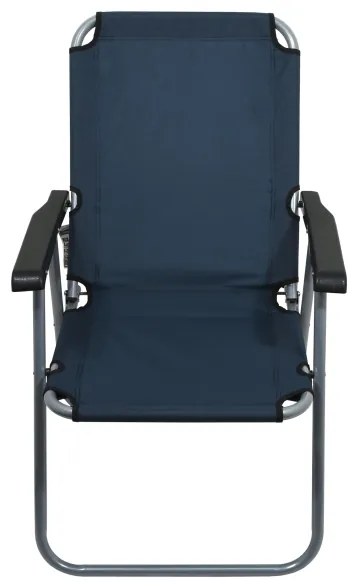 Sedia da campeggio pieghevole blu