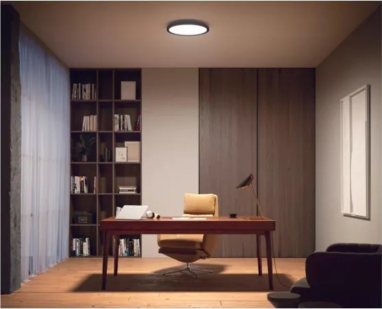 Philips - Plafoniera da soffitto dimmerabile Hue AURELLE LED/21W/230V Ø 39,5 cm nero