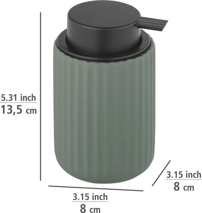 Distributore di sapone in ceramica verde Belluno - Wenko