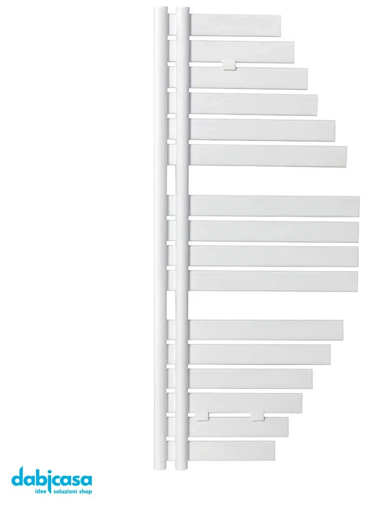 Lazzarini "Spinnaker" Termoarredo Scaldasalviette Bianco Lucido 1100X483 Interasse 50