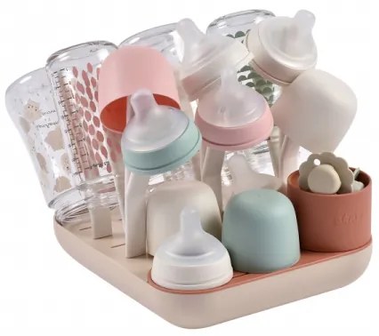 Beaba - Stendibottiglie beige/arancio