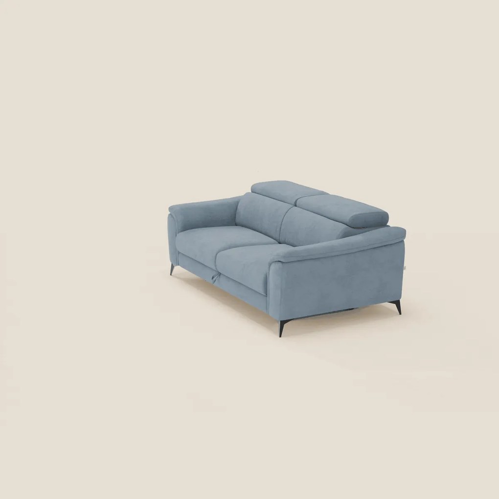 Arcos Divano 3 posti - piedini alti e poggiatesta reclinabili in microfibra impermeabile T11 carta da zucchero