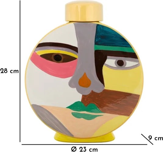 Vaso Piccassy Color Round Cm 23X9X28