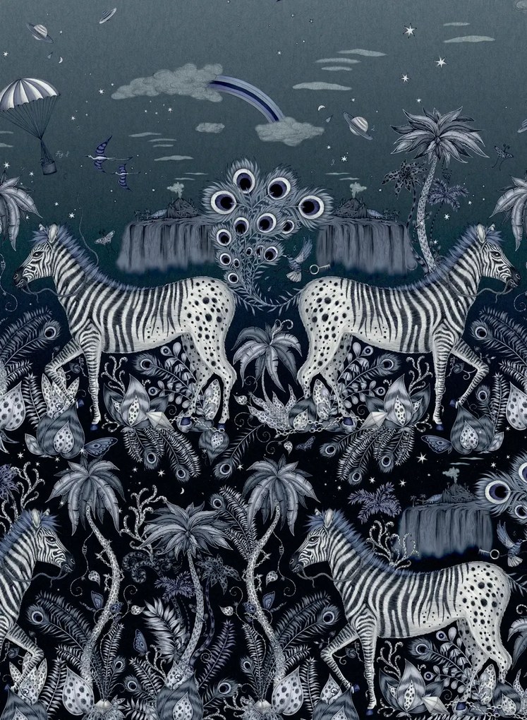 Clarke & Clarke Carta da parati Lost Adventure - Midnight