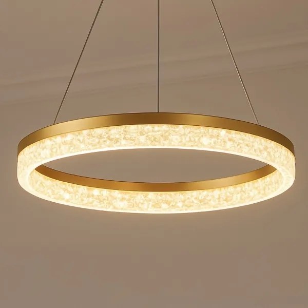 Lampadario LED sospeso con cavo GALA LED/25W/230V Ø 50 cm oro
