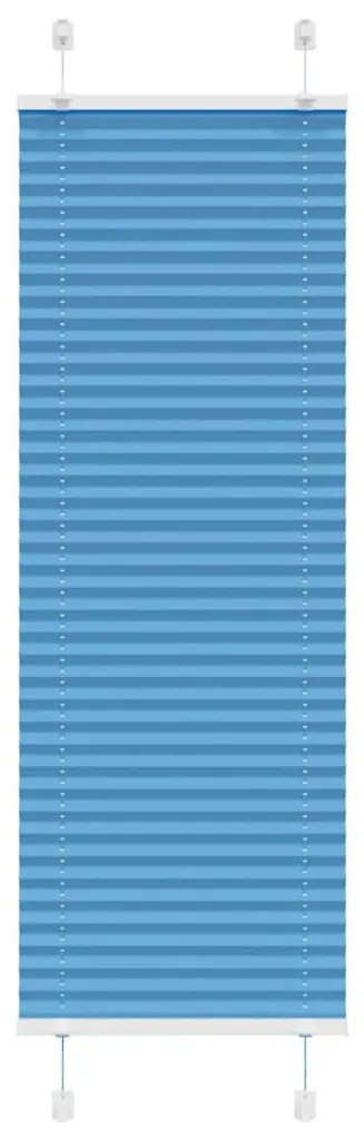 Tenda Plissettata Blu 50x100 Cm Larghezza Tessuto 49,4 Cm /