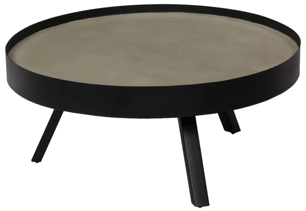 Tavolino Da Salotto Con Piano İn Cemento 74x32 Cm /