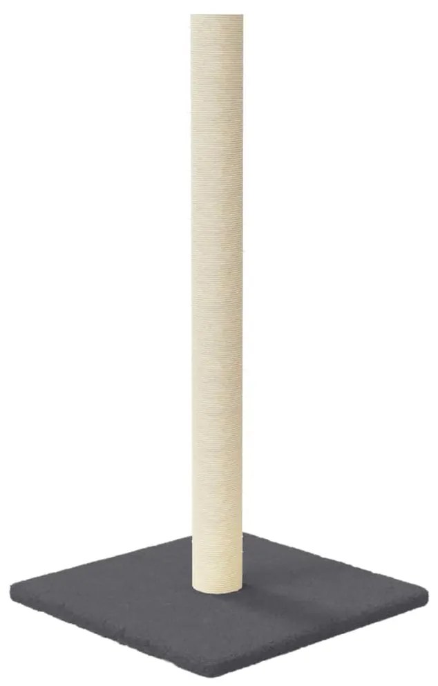 Palo tiragraffi per gatti grigio scuro 35x35x70 cm