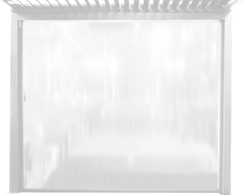 Laterale in PVC per lato da 3 m pergola bioclimatica