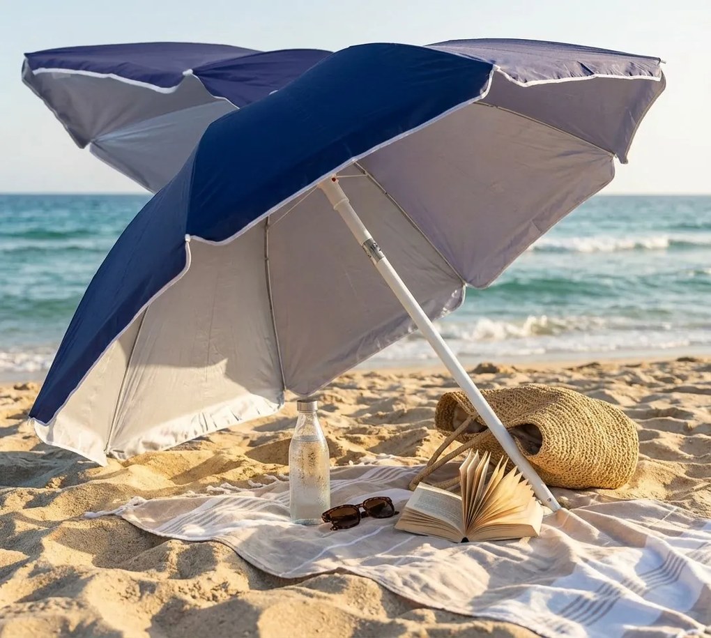 ombrellone spiaggia nylon protezione uv 200/32 colore casuale