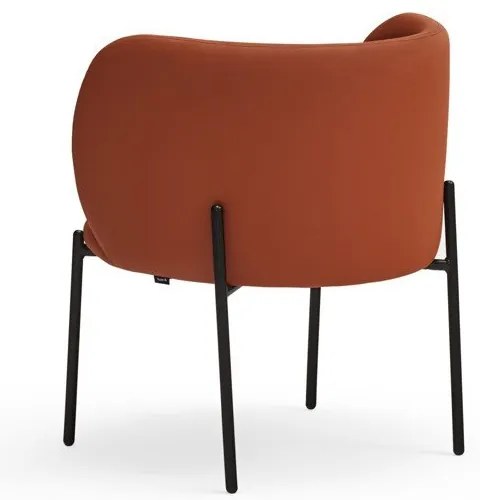 Poltrona in similpelle arancione Mogi - Teulat