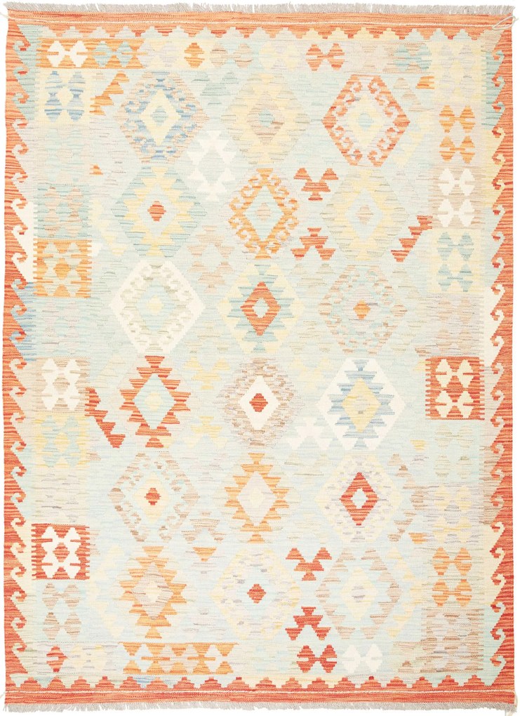 Kilim Tappeto 150x200 (Afghanistan) Tessuto A Mano