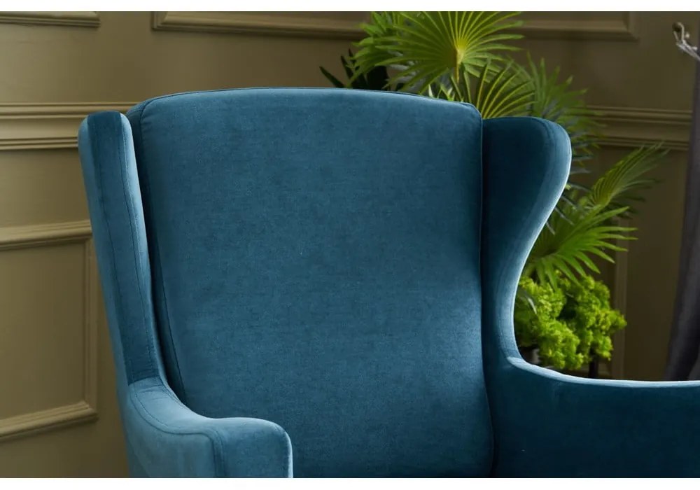 Poltrona con le orecchie blu Lola Brejer - Artie