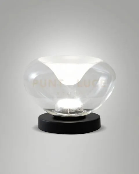 Brena lampada da tavolo trasparente in vetro a led cct 2700k - 300...