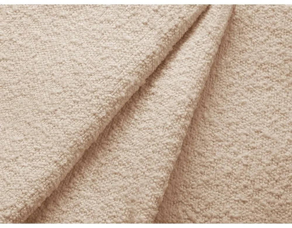 Divano letto in tessuto bouclé beige (angolo destro) Jodie - Micadoni Home