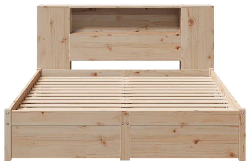 Letto libreria senza materasso 120x200cm legno massello di pino