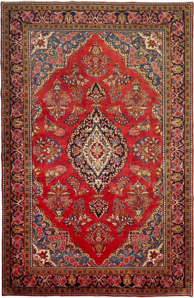 Sarouk Tappeto persiano 220 x 340 Blu (Iran) Annodato A Mano