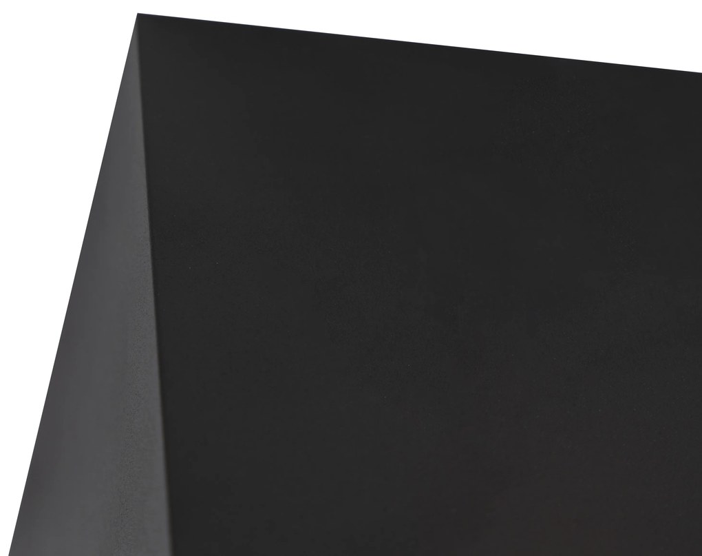 Faretto da incasso di design nero quadrato - Box