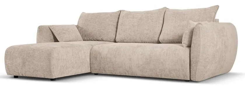 Divano angolare beige (angolo sinistro) Matera - Cosmopolitan Design