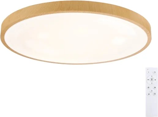 Brilagi-LED lampada dimmerabile GLASS POOL DOUBLE LED/80W/230V 60 cm, finitura effetto legno + telecomando