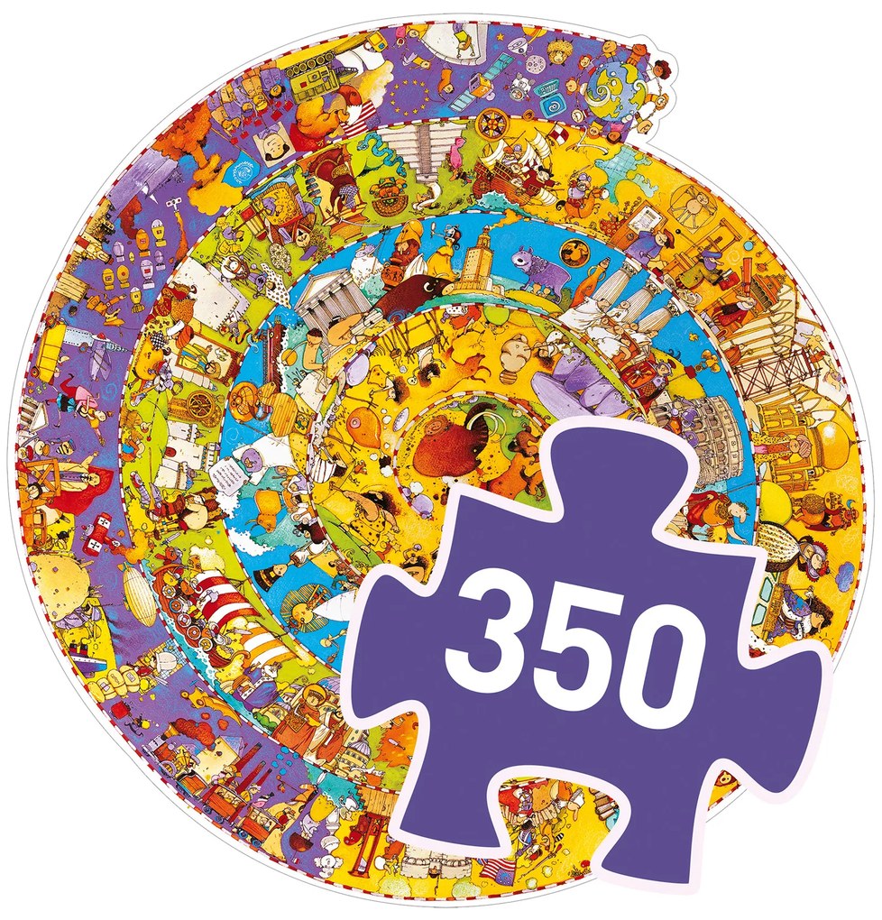 Puzzle di osservazione con poster - Storia - 350 pezzi