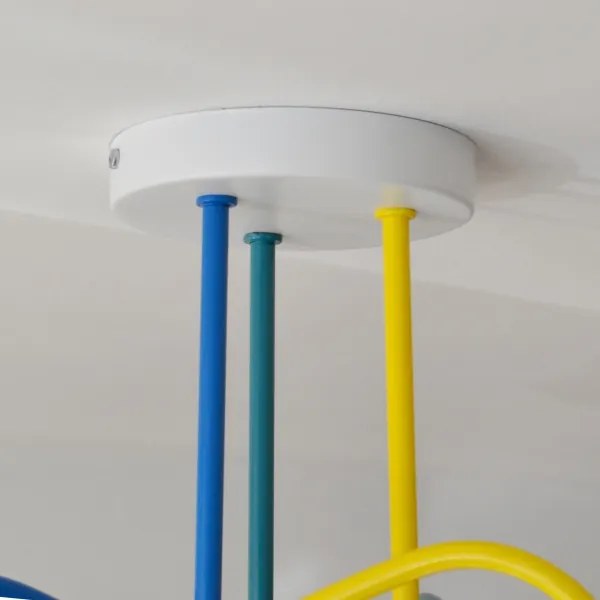 LED Lampadario a plafone per bambini OXFORD 3xE27/15W/230V