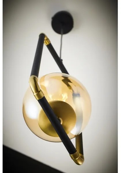 Jupiter 2024 - Lampadario a sospensione con filo ZAFRA 1xG9/10W/230V nero/oro/beige