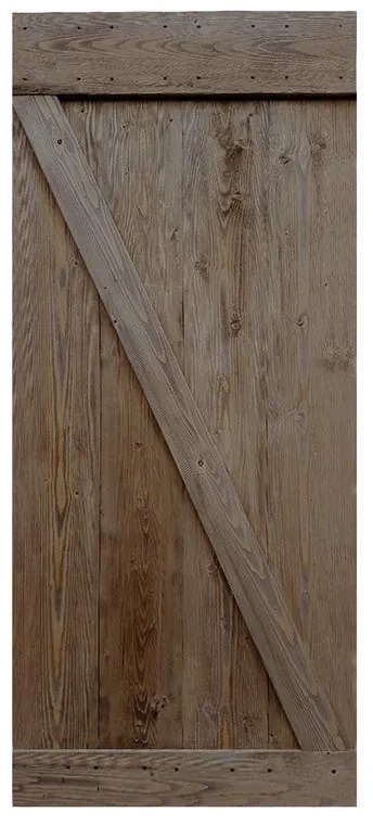 Anta per porta scorrevole Horse in legno massello marrone L 86 x H 215 cm