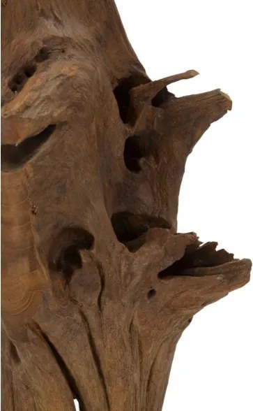 Scultura Akar In Teak Riciclato Cm 23X27X64 (Pezzi Unici - Non Rip. In Serie)