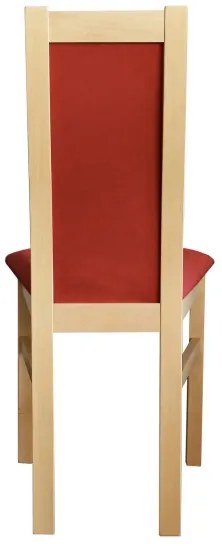 Sedia da pranzo ZOE rovere/rosso