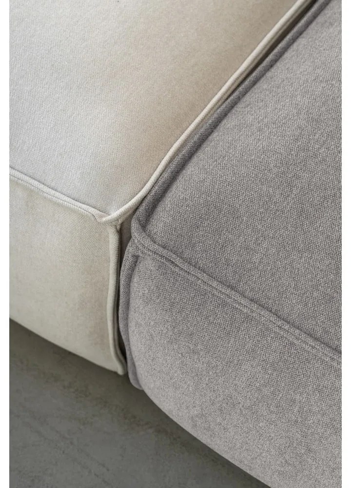 Divano angolare componibile in grigio chiaro (con penisola a sinistra/a forma di "U") Flex Felix – Miuform