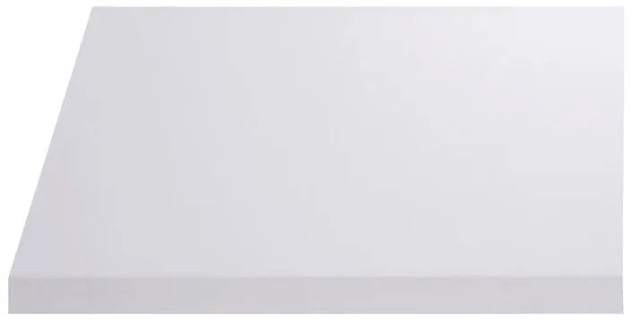 Top per lavabo Remix SENSEA L 90 x H 3.8 x P 49 cm bianco truciolare, lucido