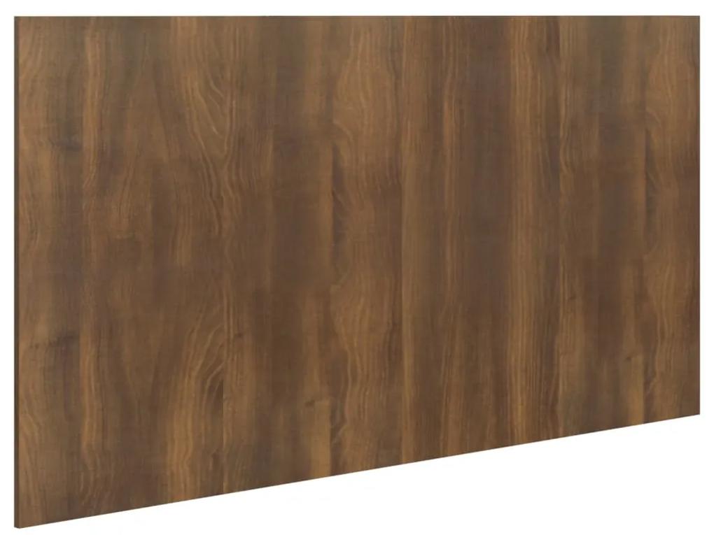 Testiera letto rovere marrone 160x1,5x80cm in legno multistrato