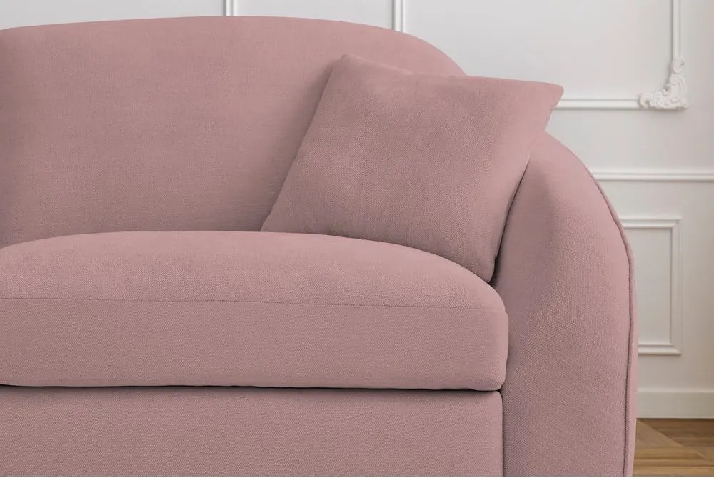 Divano in rosa chiaro allungabile 235 cm Cezanne – Bobochic Paris