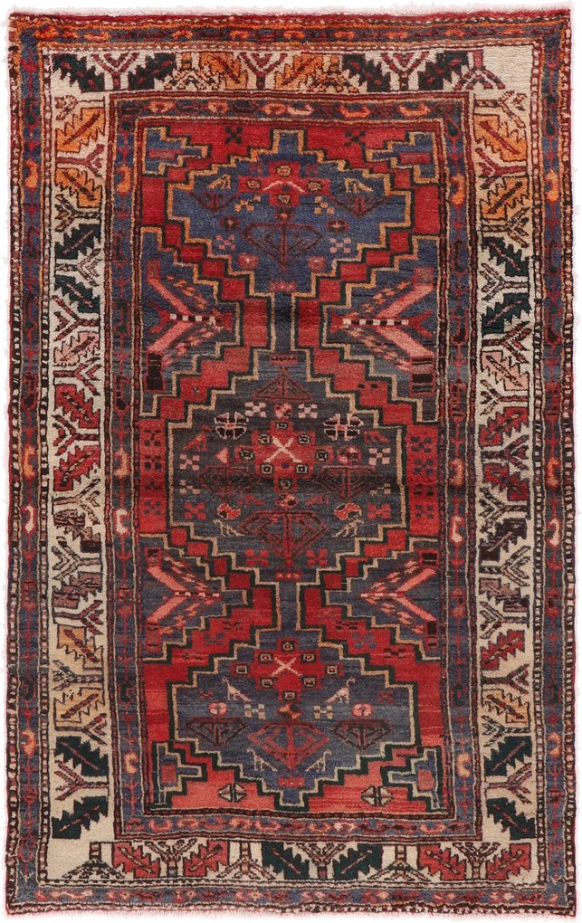 Hamedan Tappeto 130x200 (Iran) Annodato A Mano