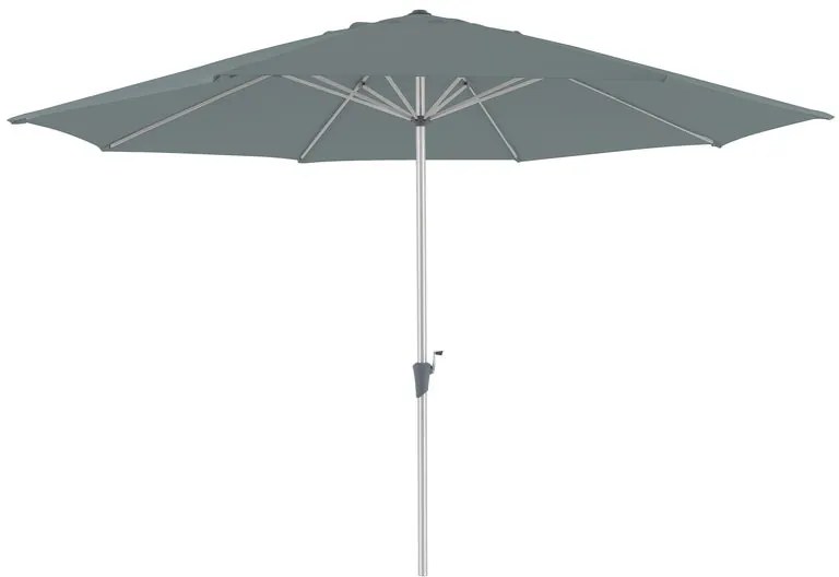 Ombrellone a palo centrale grigio Aura NATERIAL Ø 394 cm con telo verde