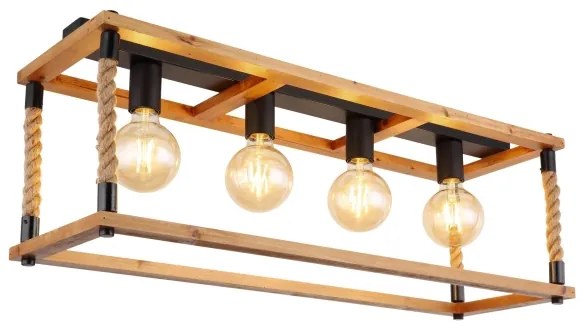 Globo 15691-4D - Plafoniera VERNON 4xE27/60W/230V