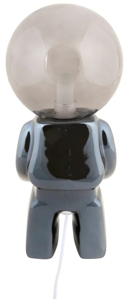 Lampada da tavolo dimmerabile a LED grigia con paralume in vetro (altezza 27 cm) Ross - Leitmotiv