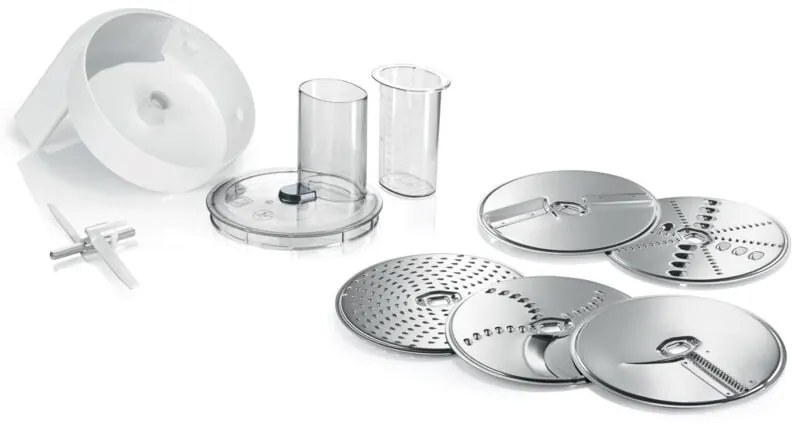 Bosch MUZ5VL1 Robot da cucina Accessorio tritatutto, Acciaio inox, Bianco e Grigio
