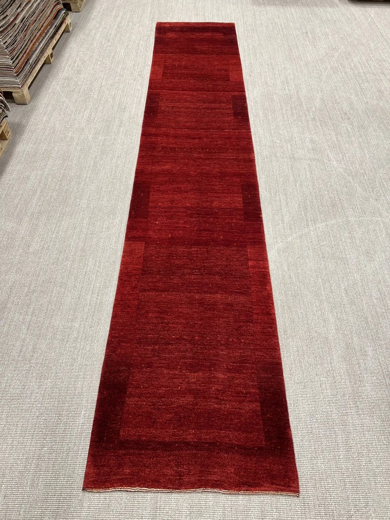Loribaft Tappeto persiano 90 x 470 Rosso (Iran) Annodato A Mano
