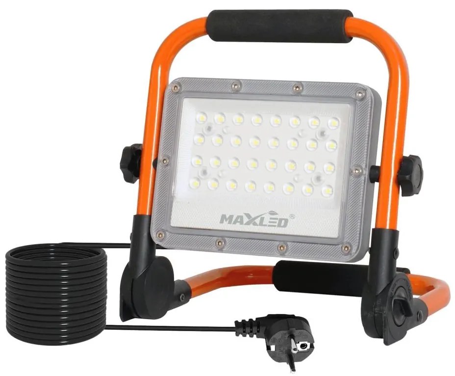 Proiettore LED con stativo LED/50W/230V 5000K IP65 arancione