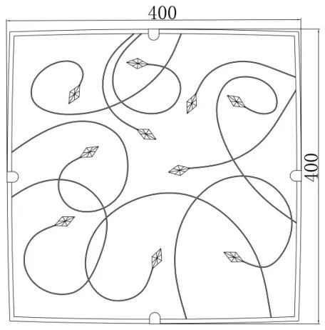 Globo 40393-3 - Plafoniera 3xE27/60W