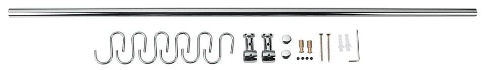 Barra appendiabiti da cucina in acciaio cromato Lonardo - Metaltex