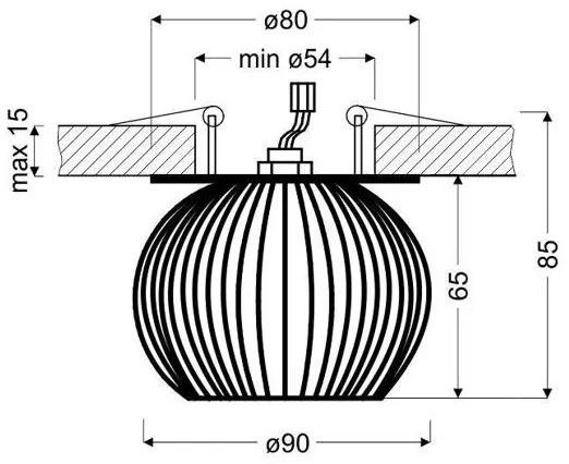 Faretto da incasso SK 93 1xG9/40W/230V bianco