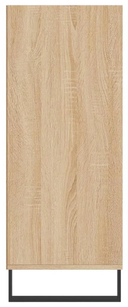 Credenza rovere sonoma 57x35x90 cm in legno multistrato