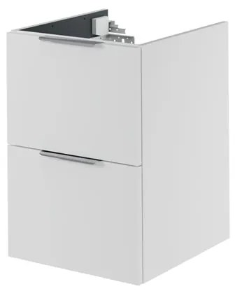 Mobile da bagno sotto lavabo SENSEA Neo bianco laccato L 45 x H 64 x P 48 cm 2 cassetti, lavabo non incluso